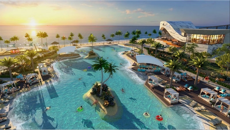 Ho Boi Nuoc Man Ocean Pool Tropicana Ho Tram Min